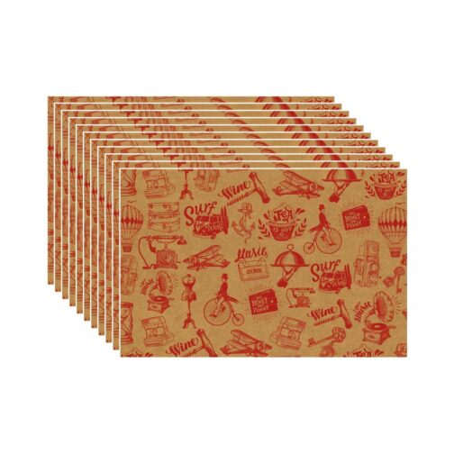 Papel Kraft Vintage 80x100 Cm 10 Unidades