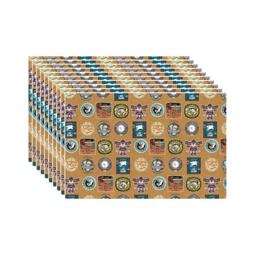 Papel Kraft Insignias 80x100 Cm 10 Unidades