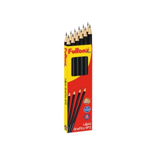 Lapiz Grafito Nº 2 Redondo 12 Unidades Fultons