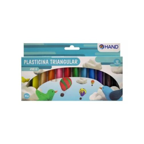 Plasticina Triangular 12 Colores Hand